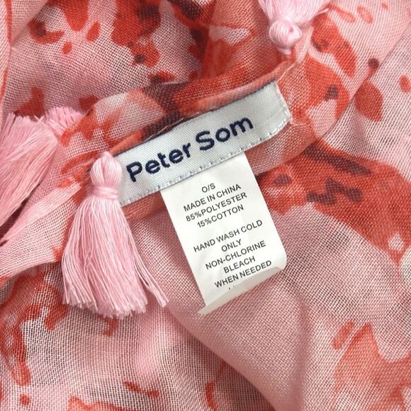 Peter Som Dream Floral Sarong - Rose Quartz - One Size - MSRP $195 - Picture 7 of 8
